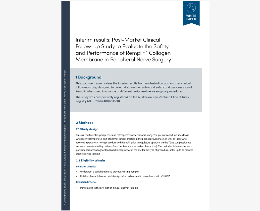 Whitepaper Interim Results Post-Market Clinical Follow-up Study