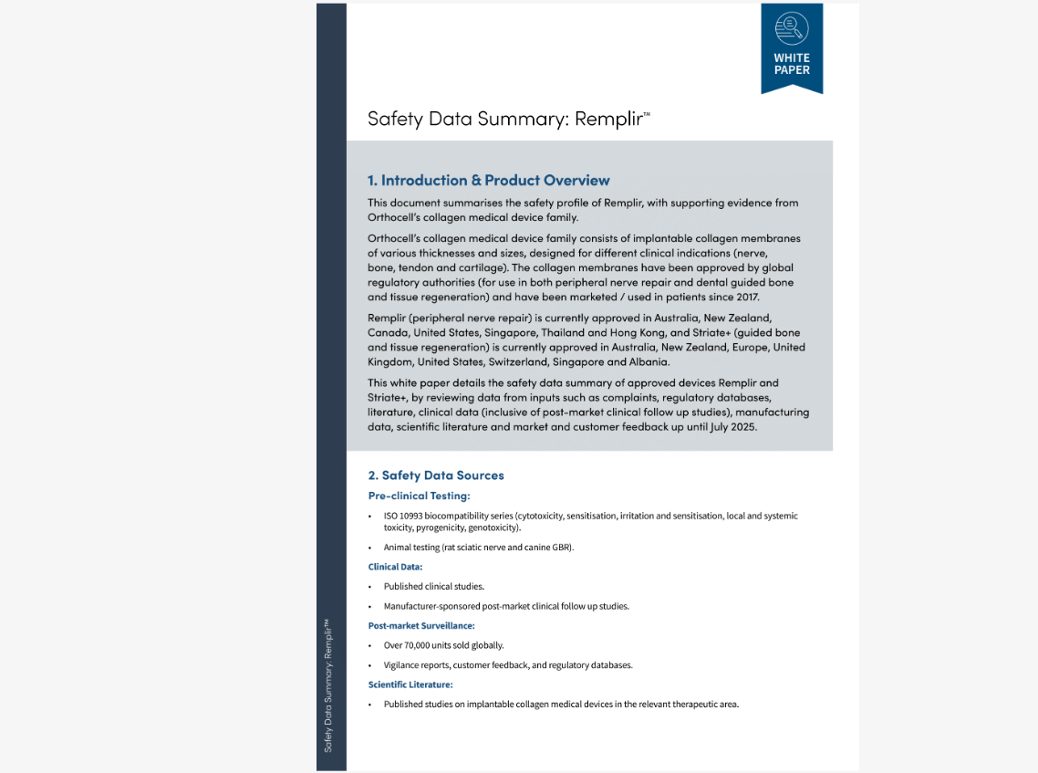 Whitepaper Remplir Safety Data Summary